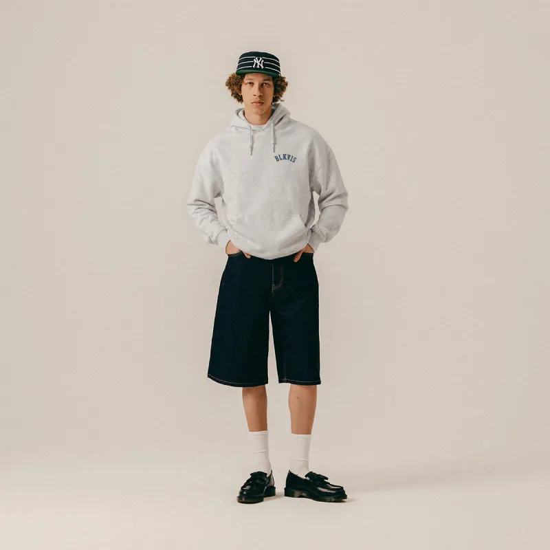 LOGO HOODY - LIGHT GREY HEATHER made by BLKVIS