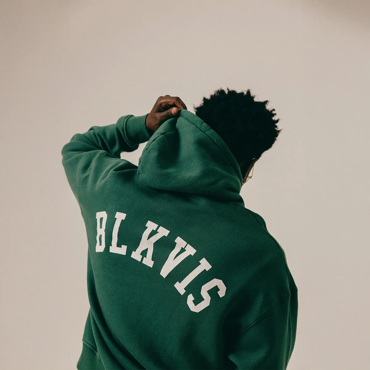 LOGO HOODY - HUNTER GREEN sold by BLKVIS product image thumbnail 4