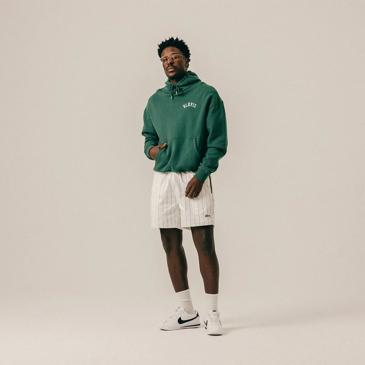 LOGO HOODY - HUNTER GREEN sold by BLKVIS