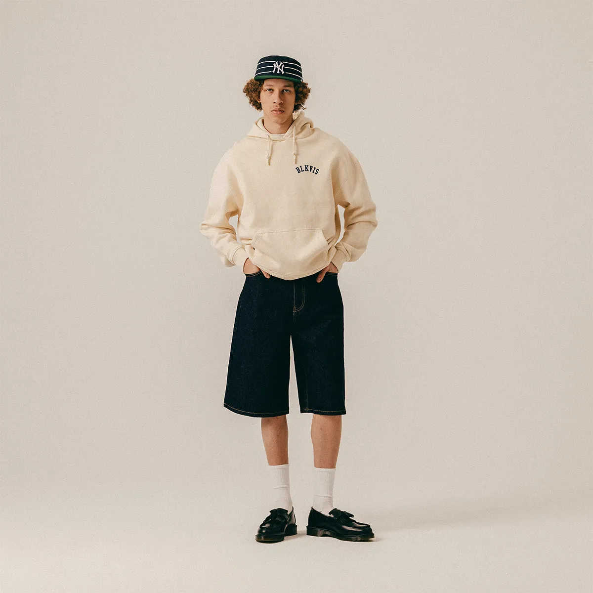 LOGO HOODY - WHITECAP GRAY sold by BLKVIS product image thumbnail 3