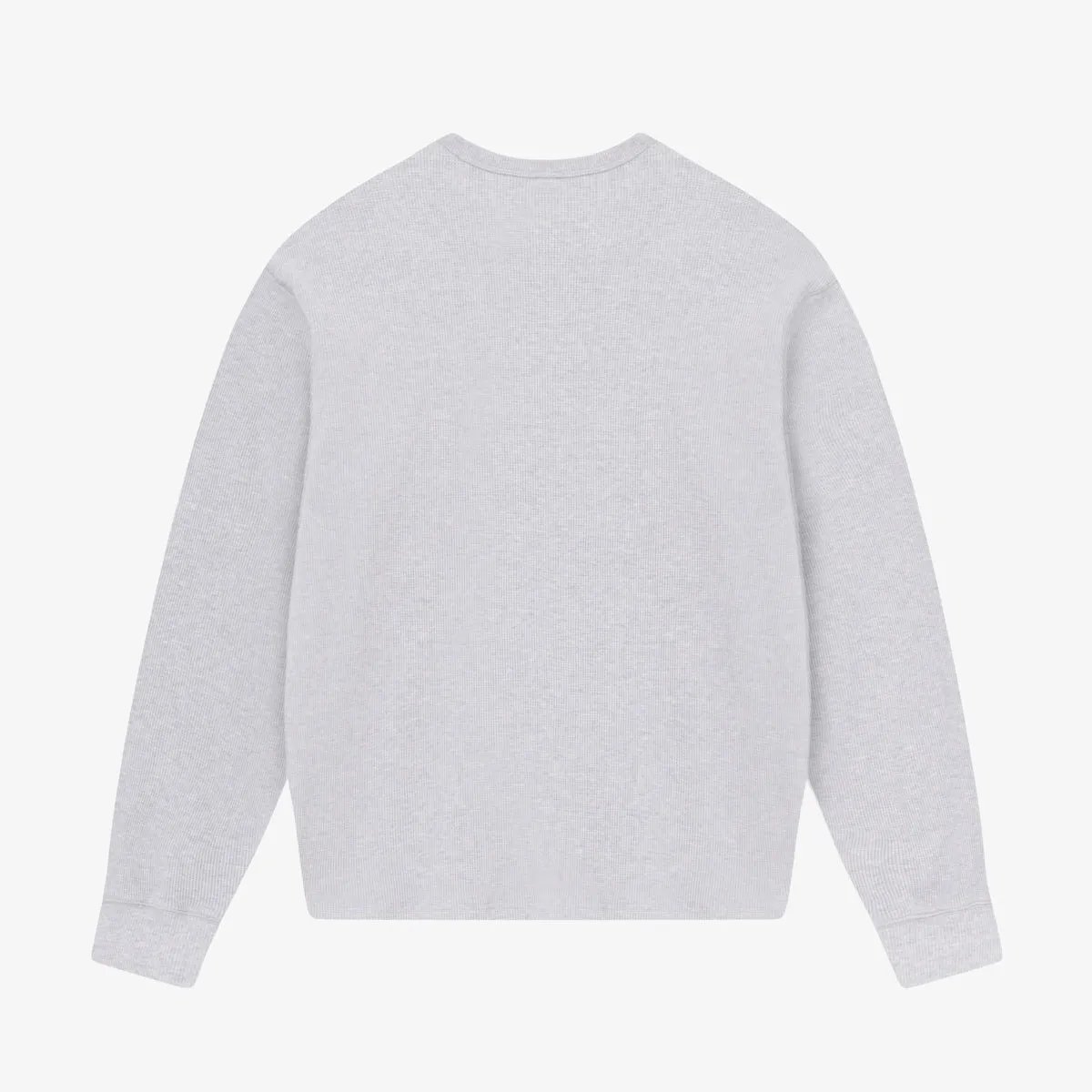 SCRIPT WAFFLE LONGSLEEVE - LIGHT GREY HEATHER sold by BLKVIS product image thumbnail 5