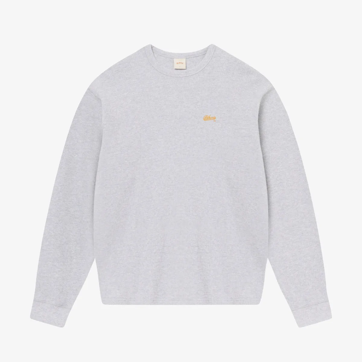 SCRIPT WAFFLE LONGSLEEVE - LIGHT GREY HEATHER sold by BLKVIS product image thumbnail 4