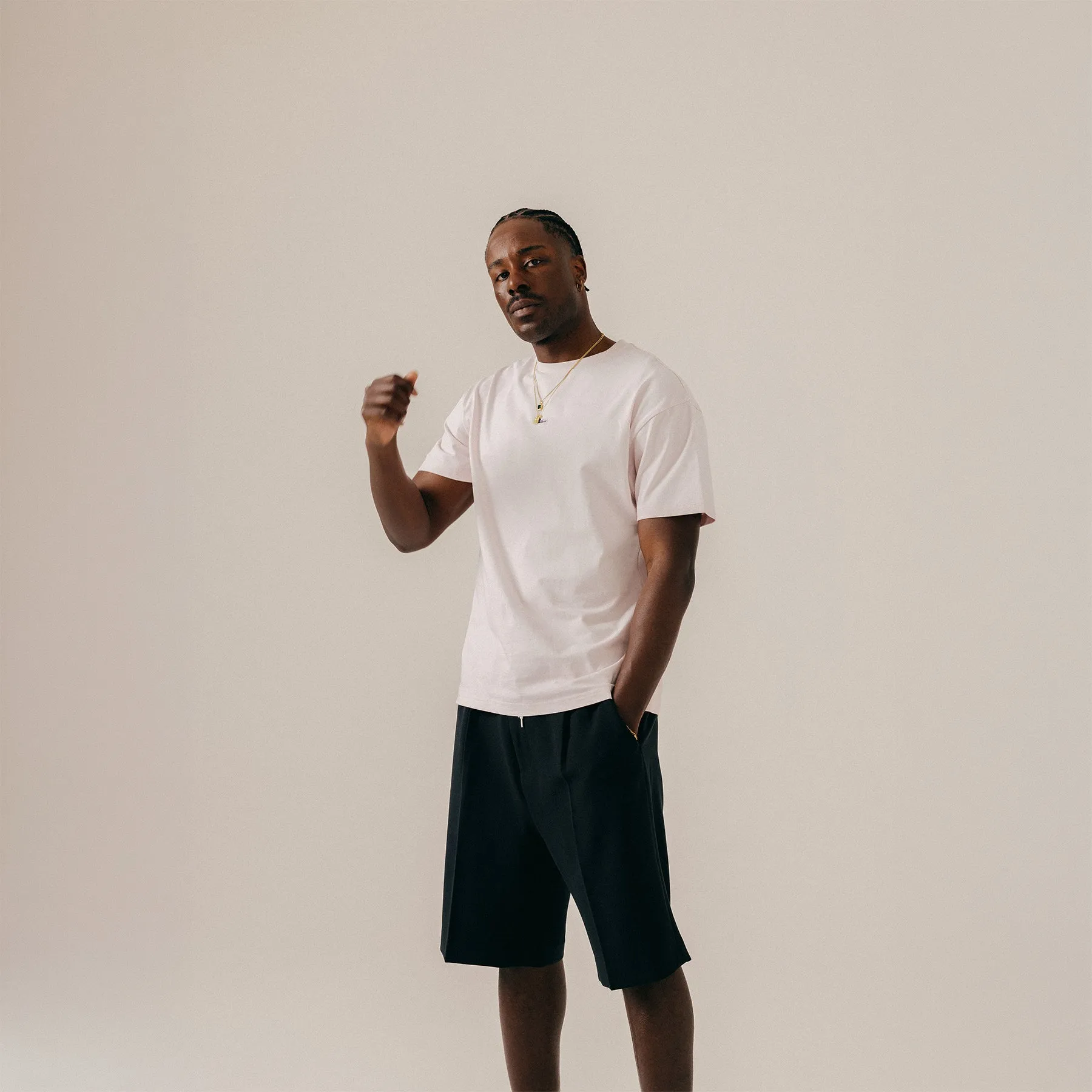 SCRIPT TEE - CRADLE PINK sold by BLKVIS product image thumbnail 2