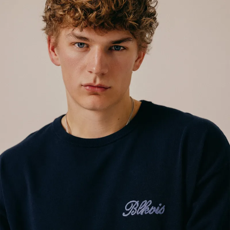 KNITTED TEE - BLUEBERRY made by BLKVIS