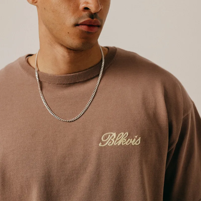 KNITTED TEE - GINGER SNAP made by BLKVIS