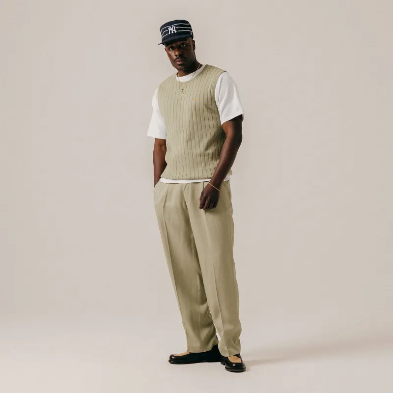 RIB KNITTED SLEEVELESS - TEA made by BLKVIS