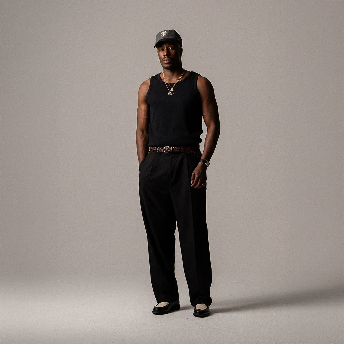 SCRIPT TANK TOP - BLACK sold by BLKVIS product image thumbnail 2