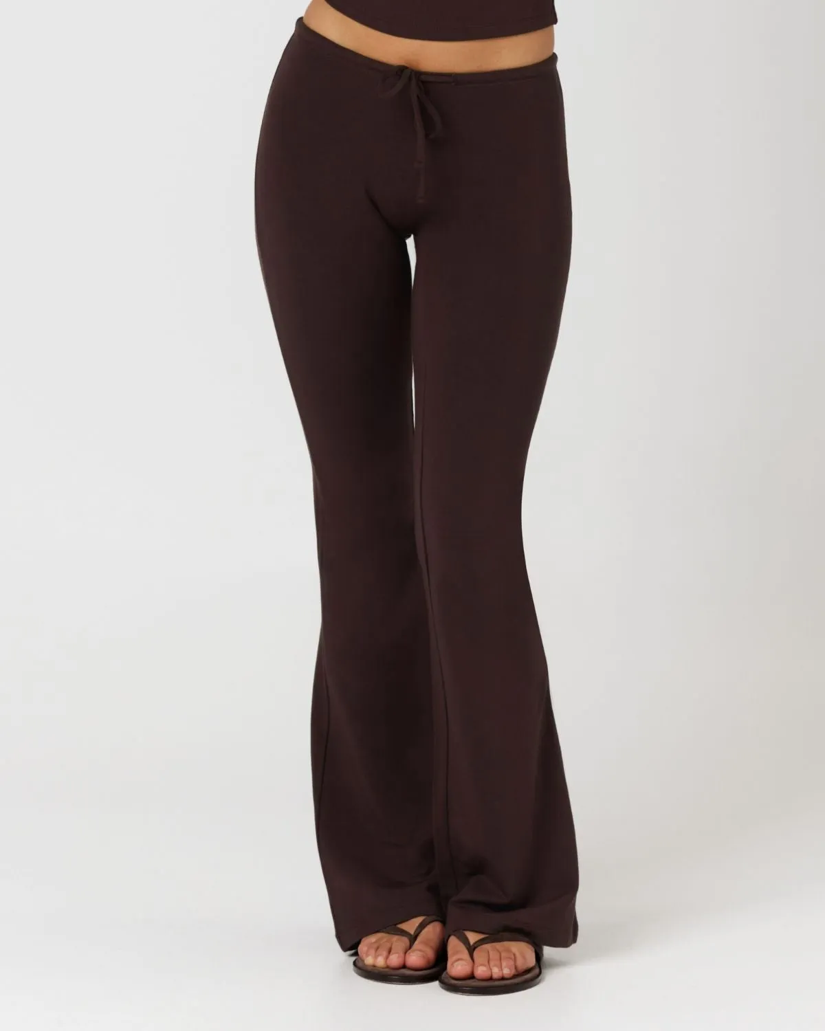 Drawstring Flare Pants | Espresso sold by CSB product image thumbnail 5