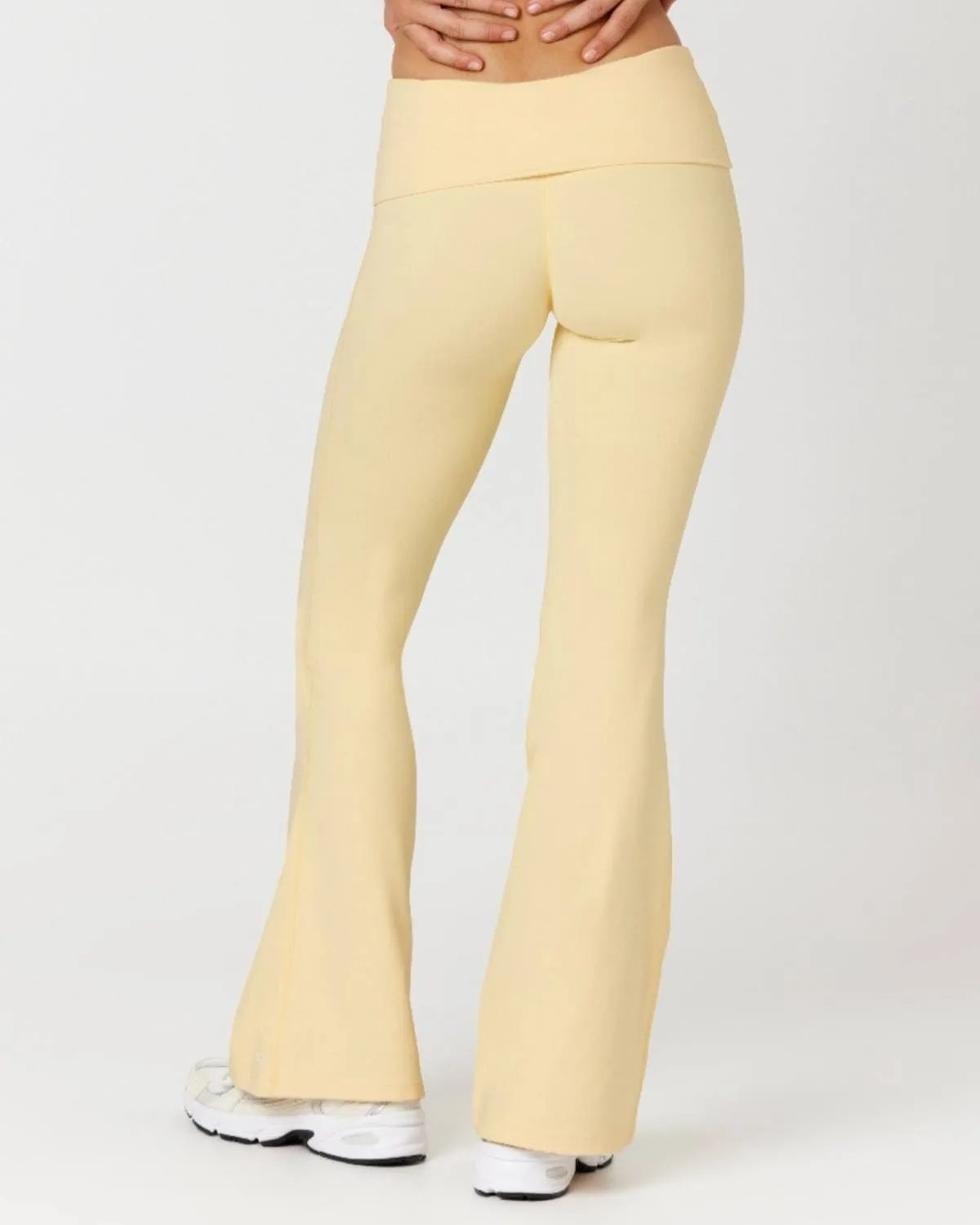 Form Invisible Scrunch Flare Fold Over Leggings | Butter sold by CSB product image thumbnail 2