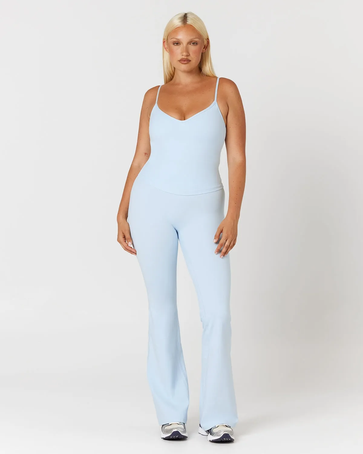 Form Invisible Scrunch Flare Leggings | Powder Blue sold by CSB product image thumbnail 2