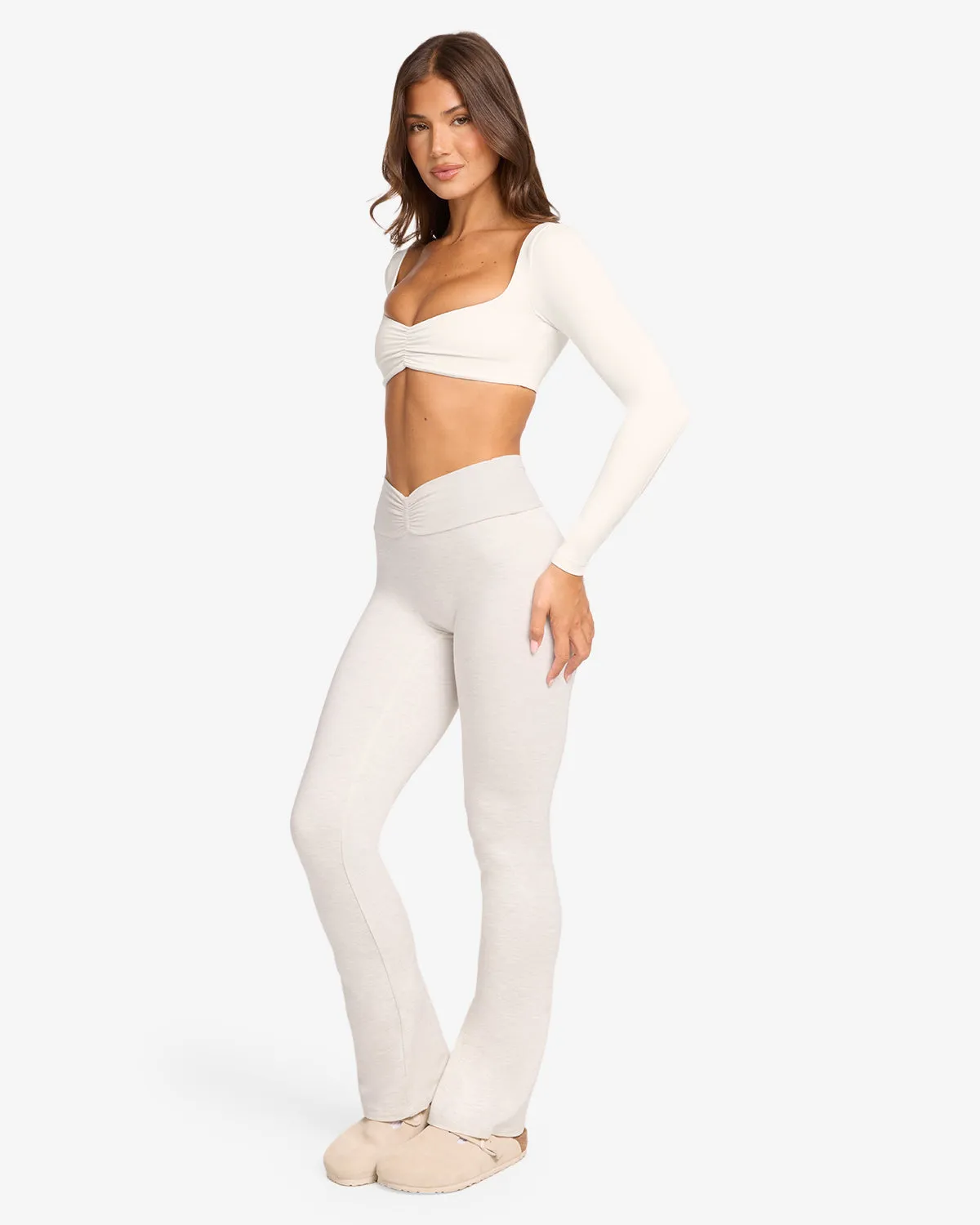 Ruched Yoga Pant | Oat Marl sold by CSB product image thumbnail 5