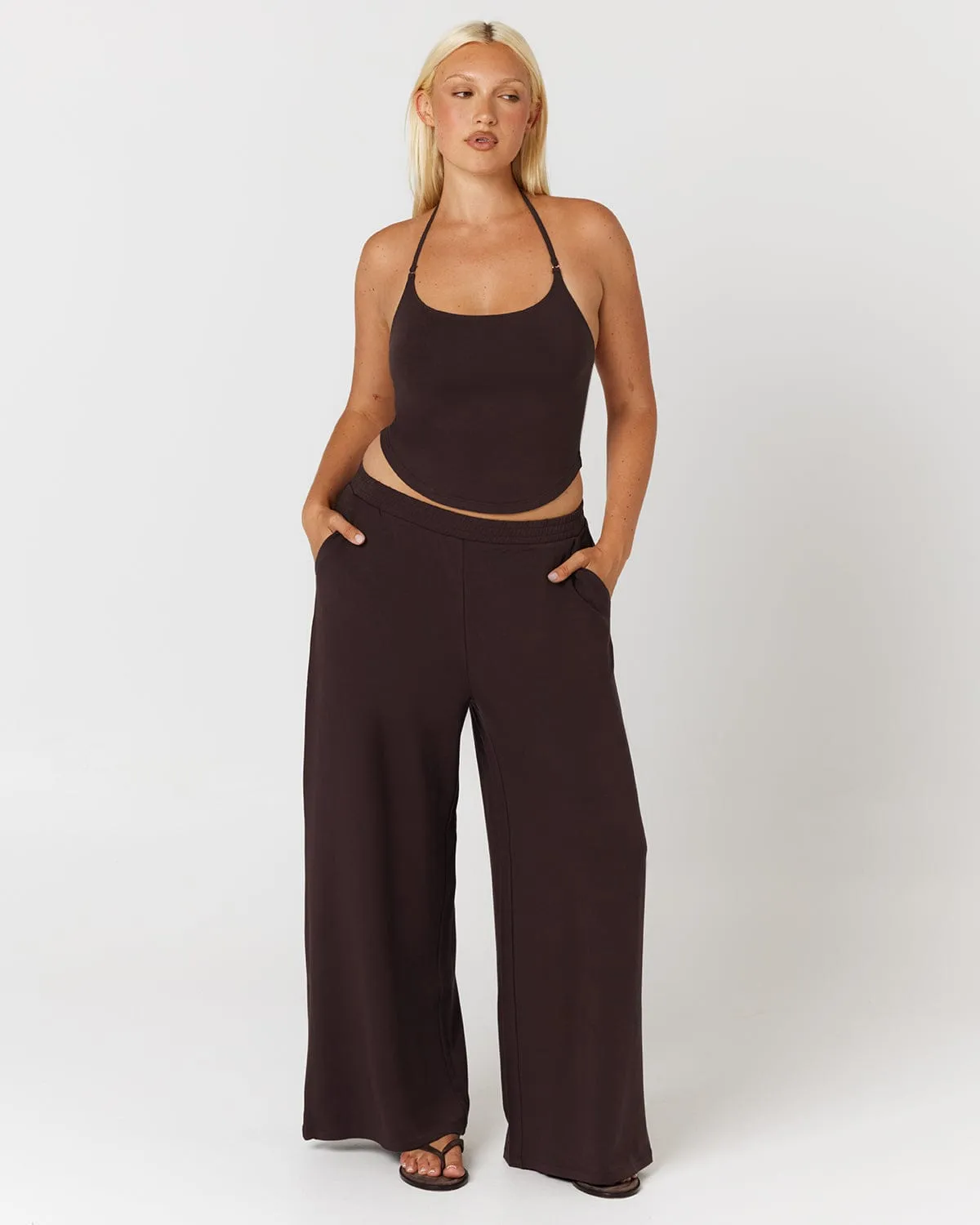 Everyday Wide Leg Pants | Espresso sold by CSB product image thumbnail 4