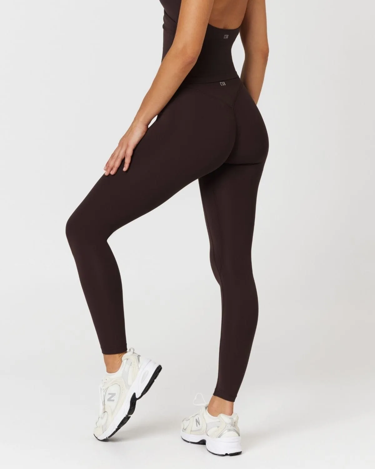 Form Invisible Scrunch Leggings | Espresso sold by CSB product image thumbnail 2
