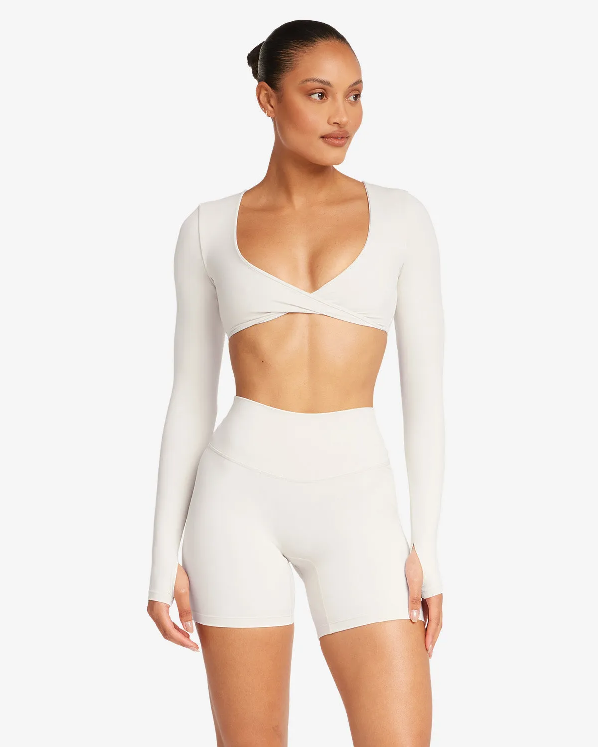 Fade Sierra Long Sleeve Crop | Vanilla sold by CSB