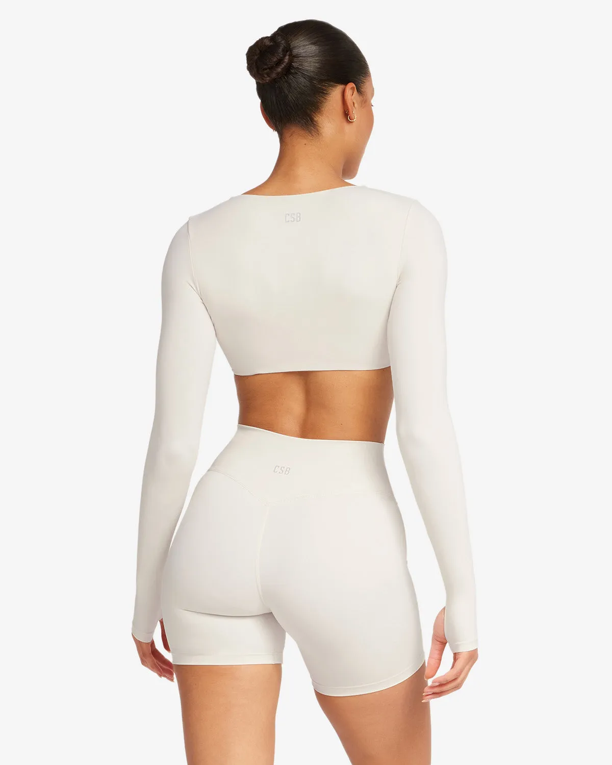 Fade Sierra Long Sleeve Crop | Vanilla sold by CSB product image thumbnail 2