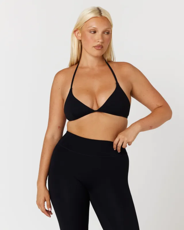 Form Micro Halter V Crop | Black sold by CSB