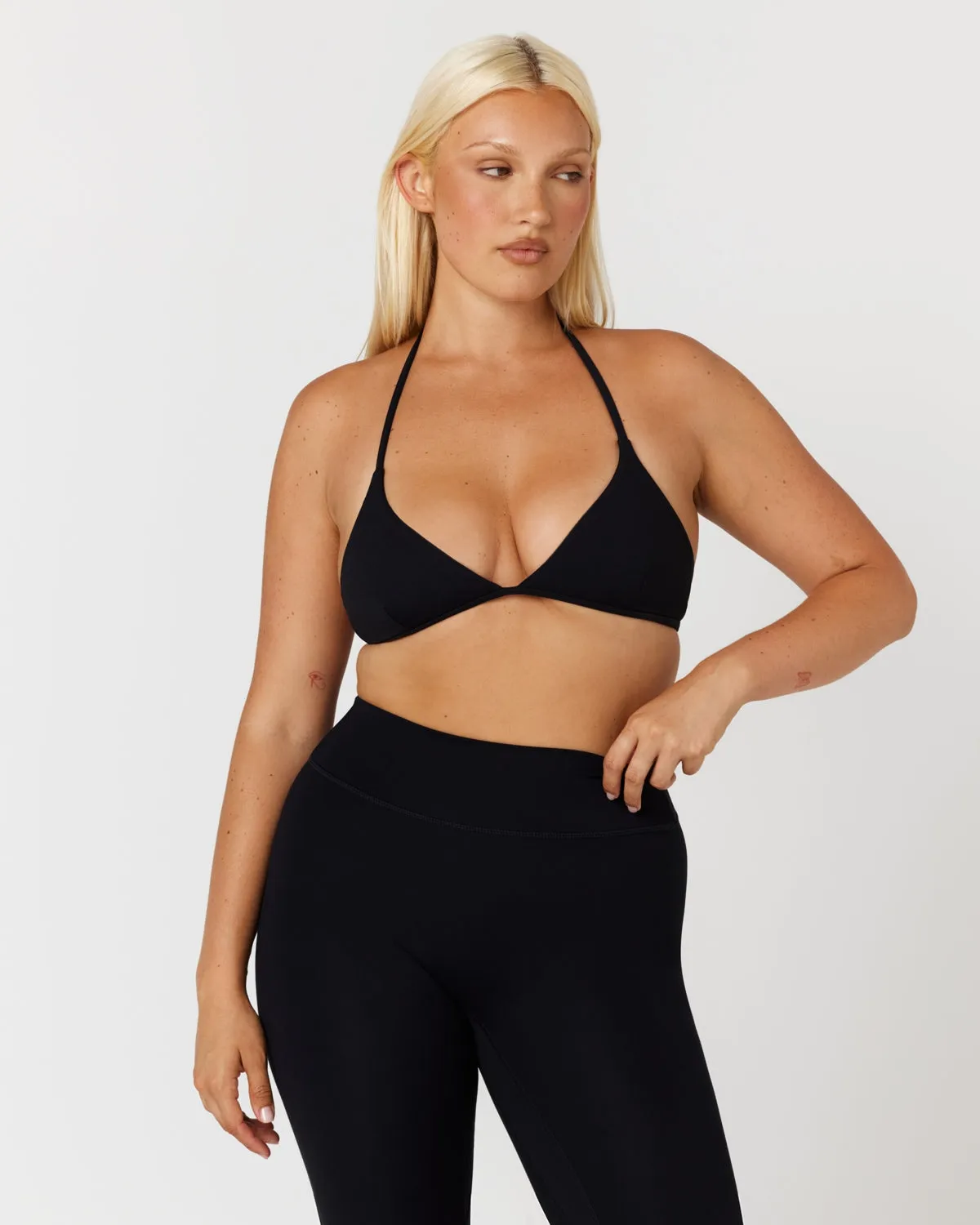 Form Micro Halter V Crop | Black sold by CSB