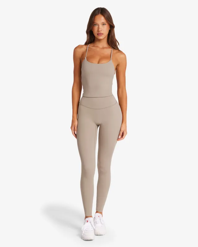 Freedom Scrunch Leggings | Almond made by Crop Shop Boutique