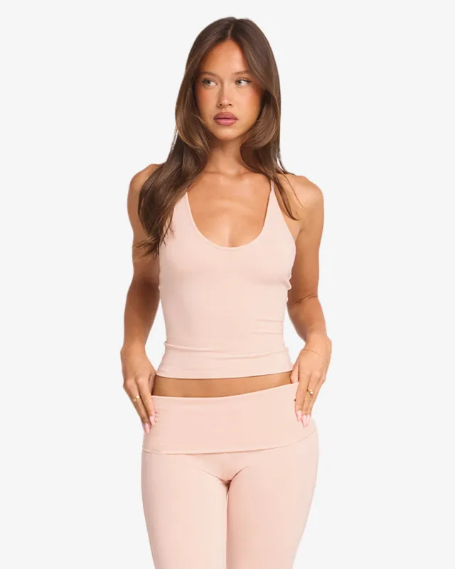 Halter Tie Tank | Blush made by Crop Shop Boutique