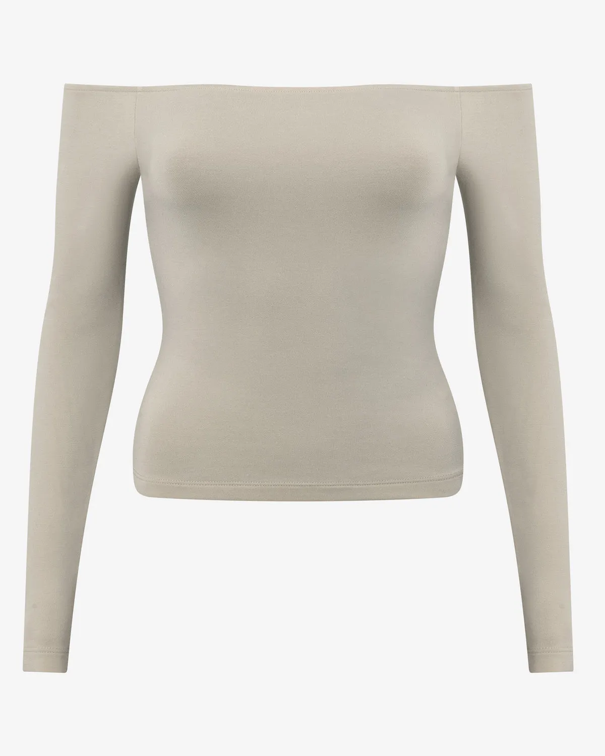 Off Shoulder Leisure Top | Oak sold by CSB product image thumbnail 4