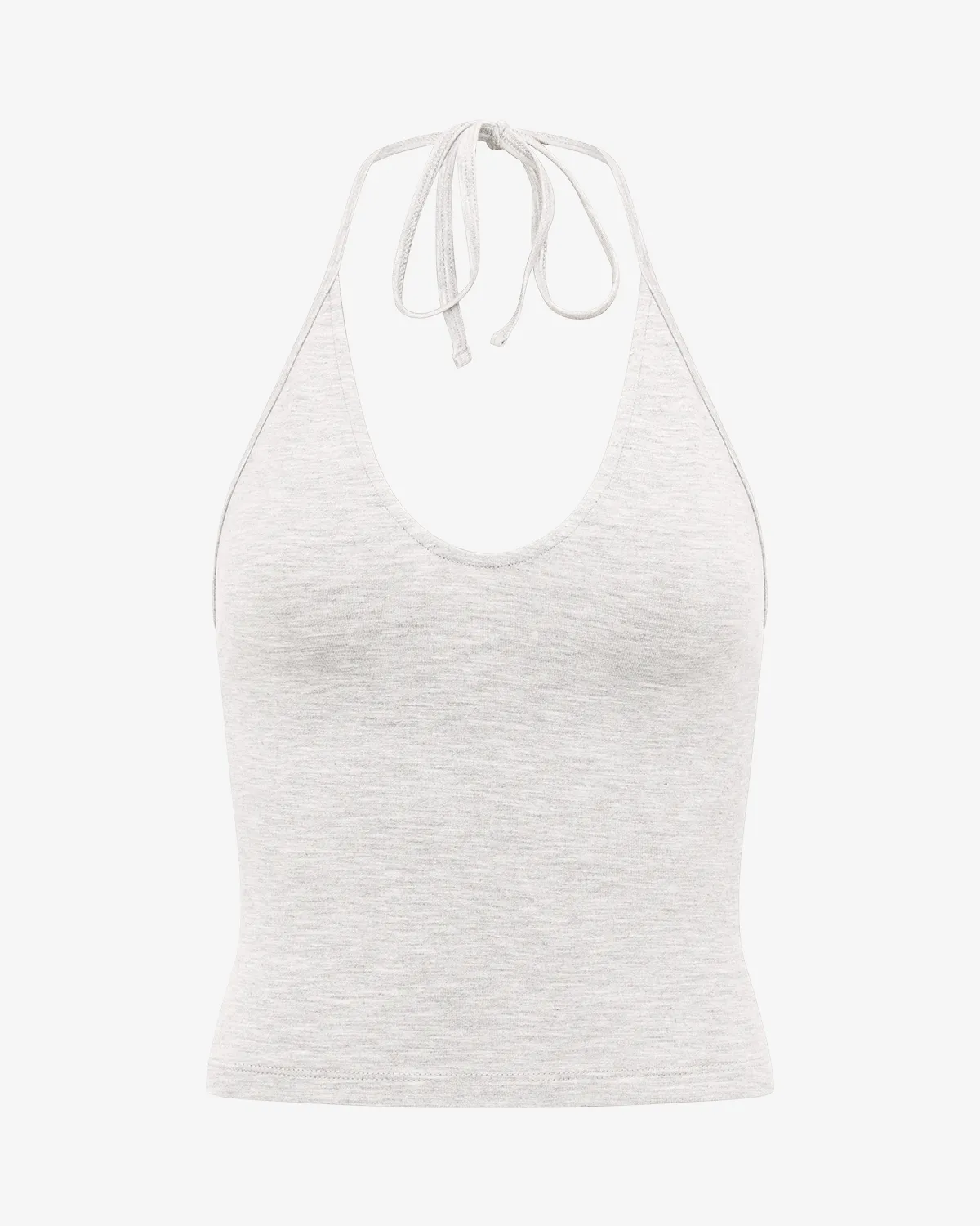 Halter Tie Tank | Light Grey sold by CSB product image thumbnail 4