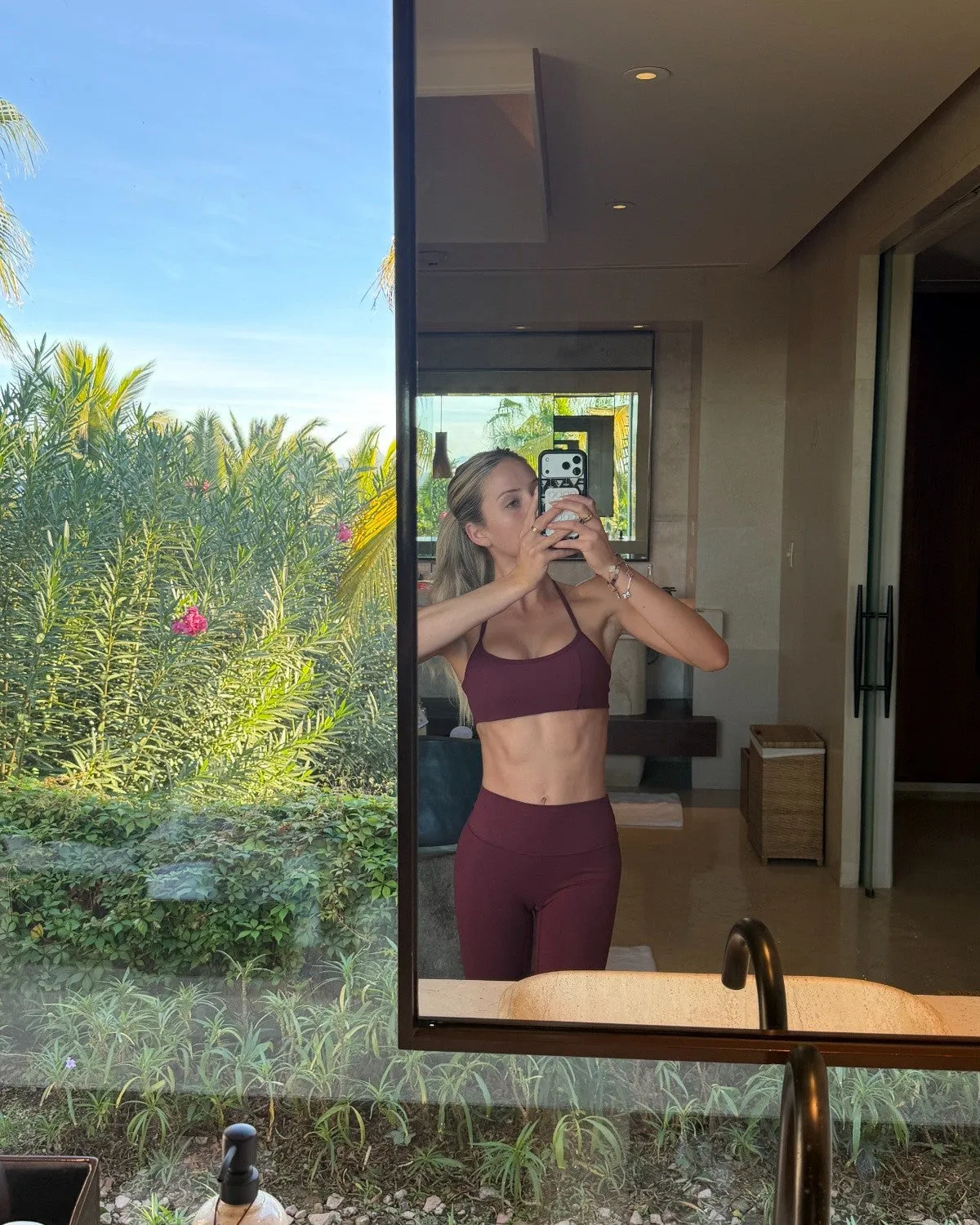 Serenity Contour Halter Crop | Burgundy sold by CSB product image thumbnail 2