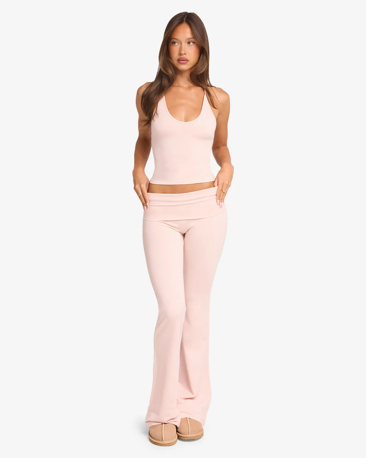 Jersey Flare Pant | Blush sold by CSB product image thumbnail 3