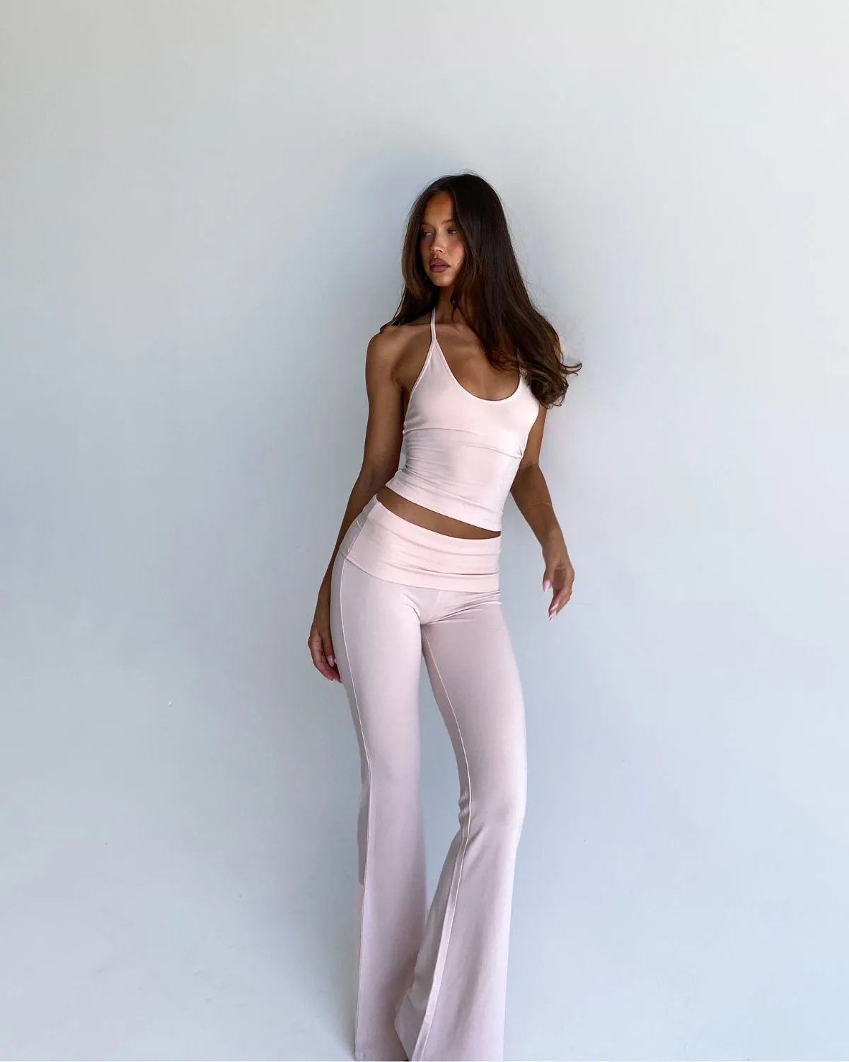 Jersey Flare Pant | Blush sold by CSB
