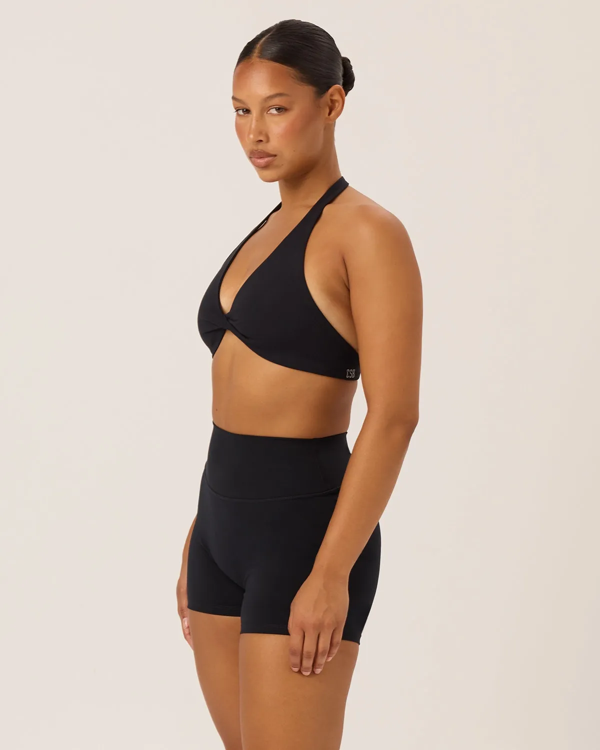 Serenity Invisible Scrunch Shorts 4" | Black sold by CSB product image thumbnail 5