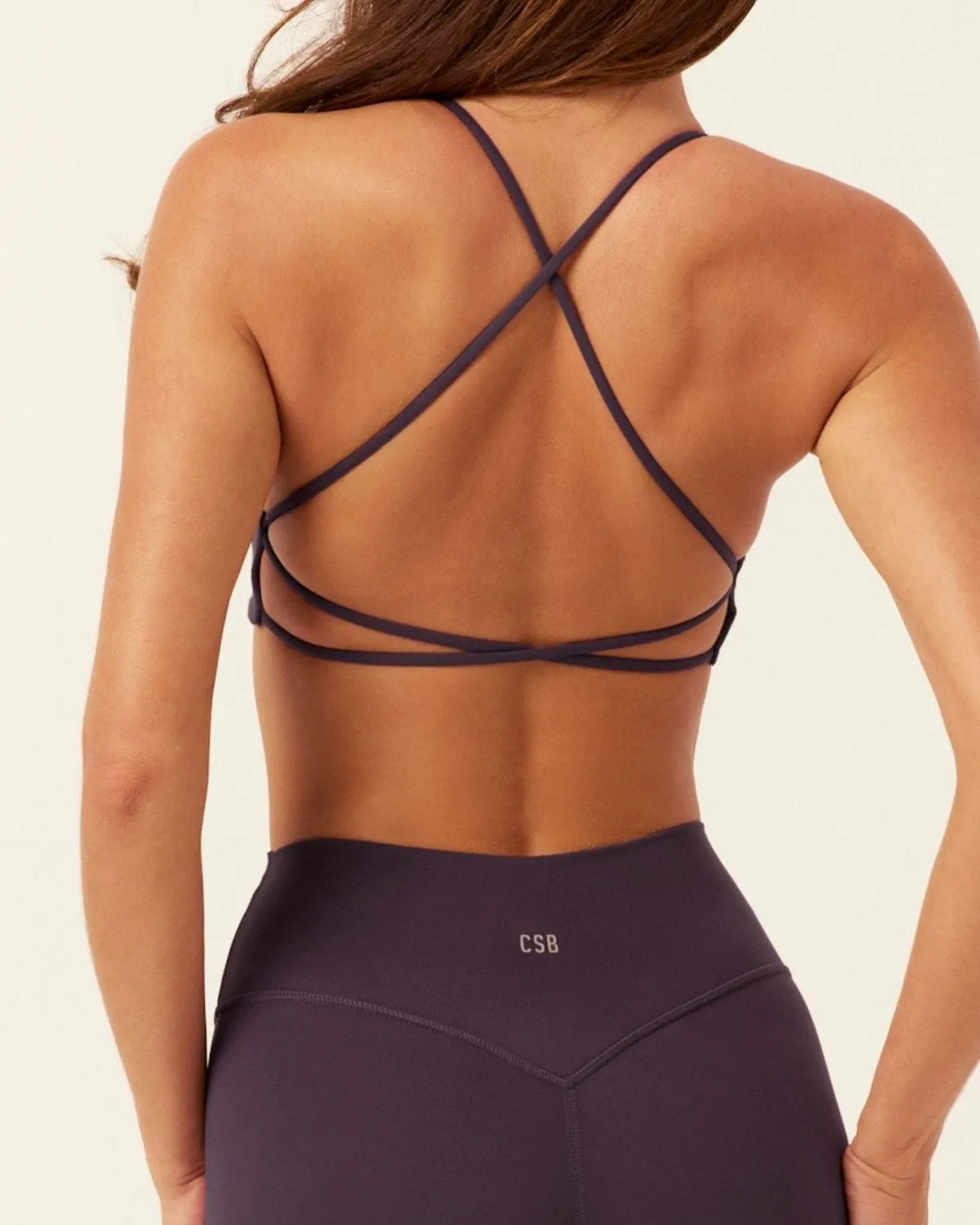 Serenity Lexi Support Crop | Plum sold by CSB product image thumbnail 2