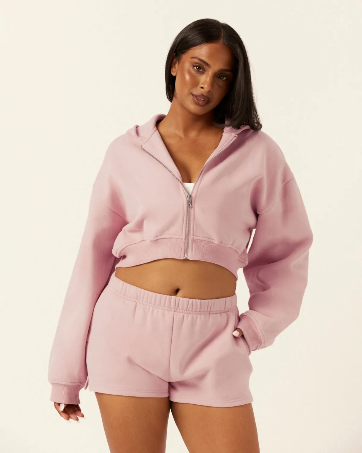 Fleece Sweat Shorts | Dusty Pink sold by CSB product image thumbnail 5