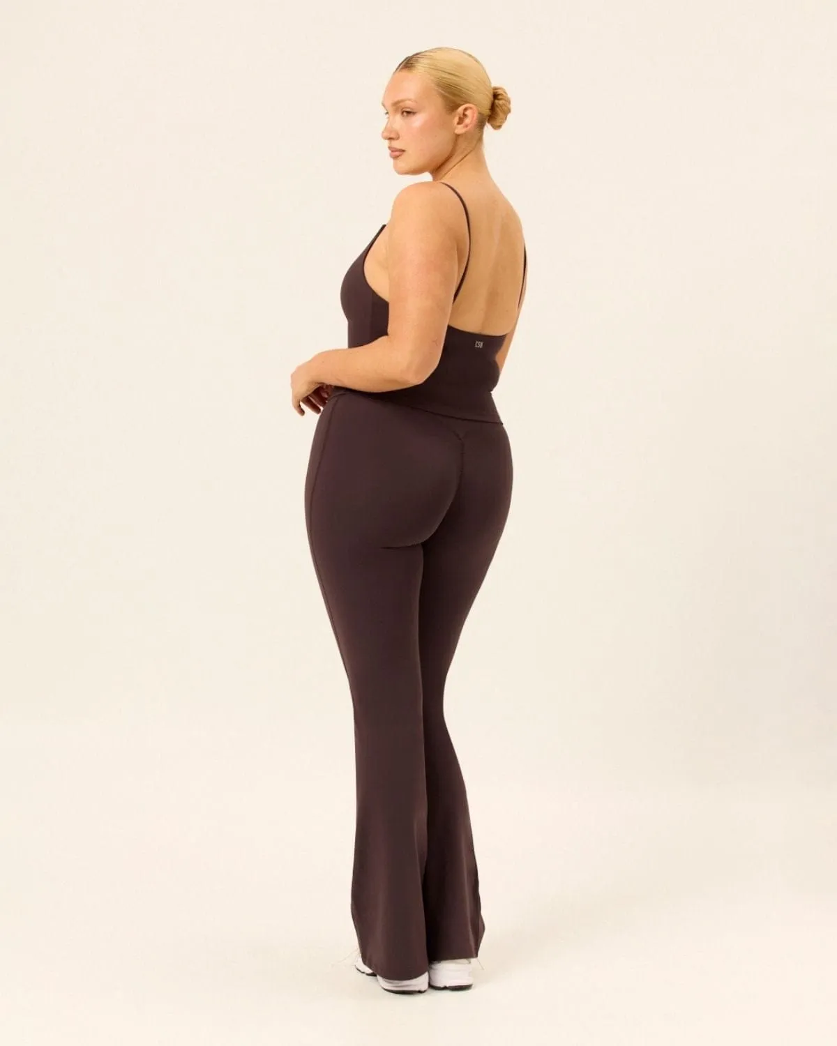 Form Invisible Scrunch Flare Leggings Tall | Espresso sold by CSB product image thumbnail 2