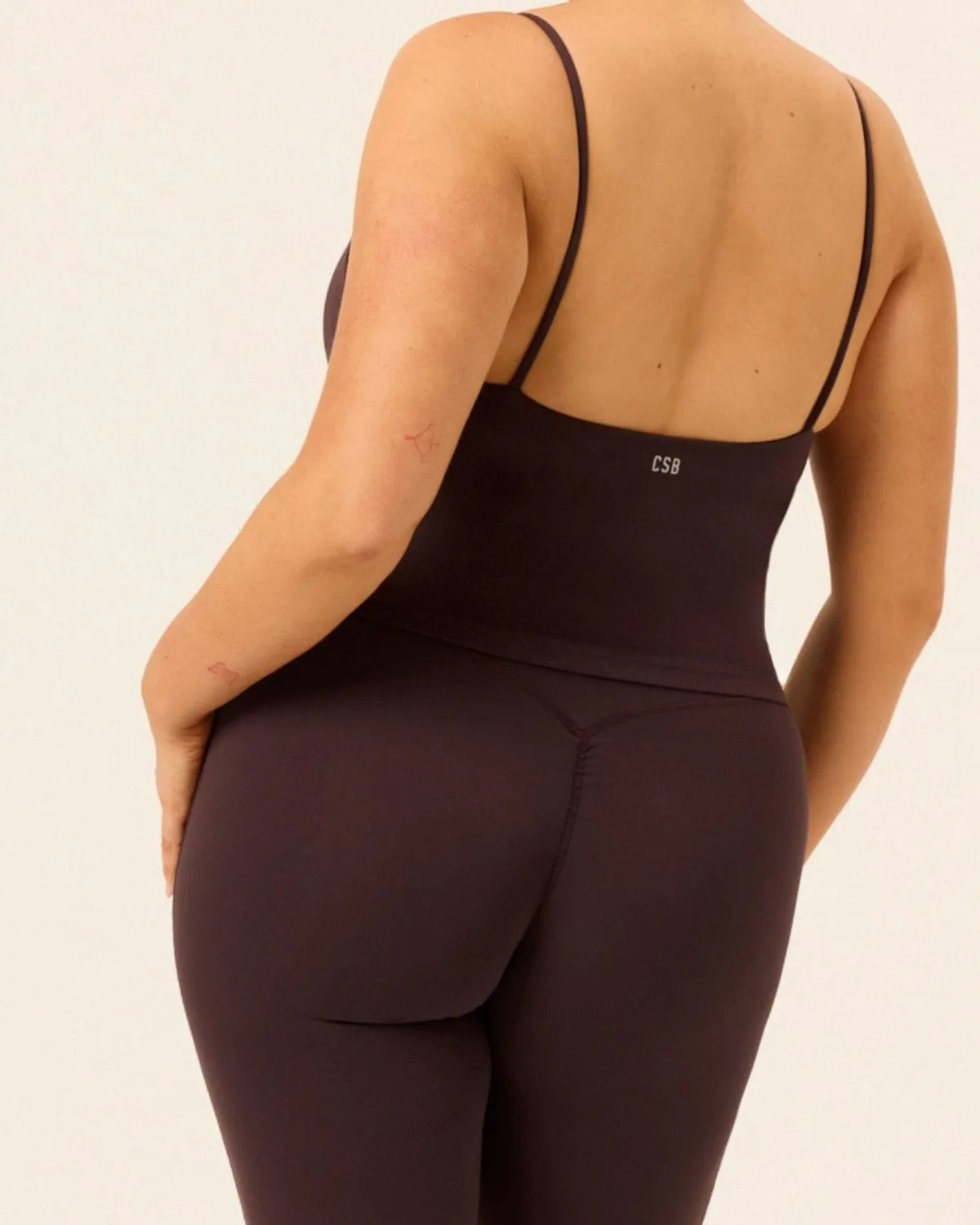 Form Invisible Scrunch Flare Leggings Tall | Espresso sold by CSB product image thumbnail 4