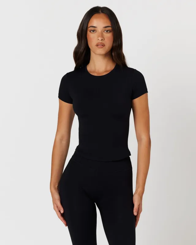Form Lite Tee | Black made by Crop Shop Boutique