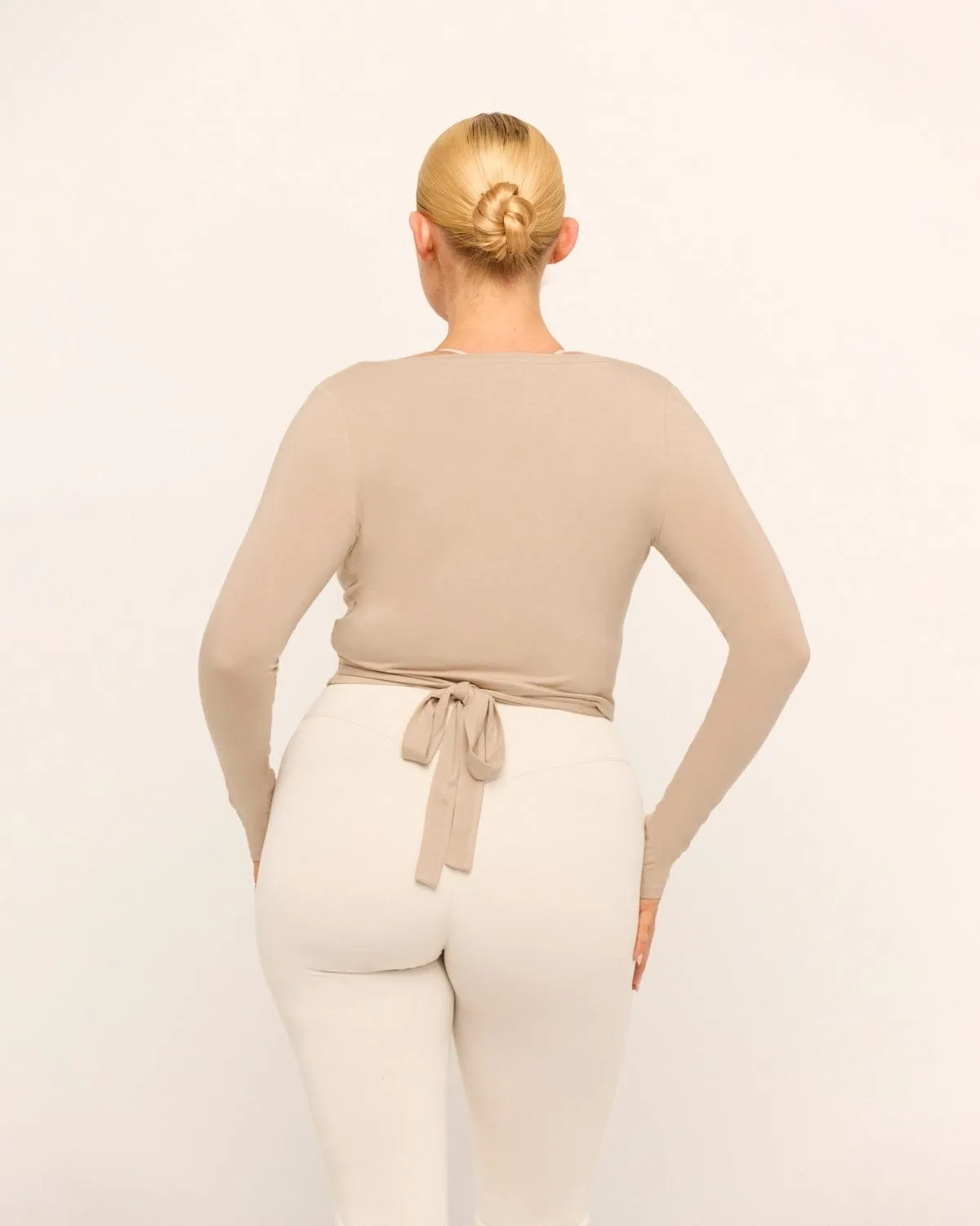 Ballet Wrap Top | Fawn sold by CSB product image thumbnail 5