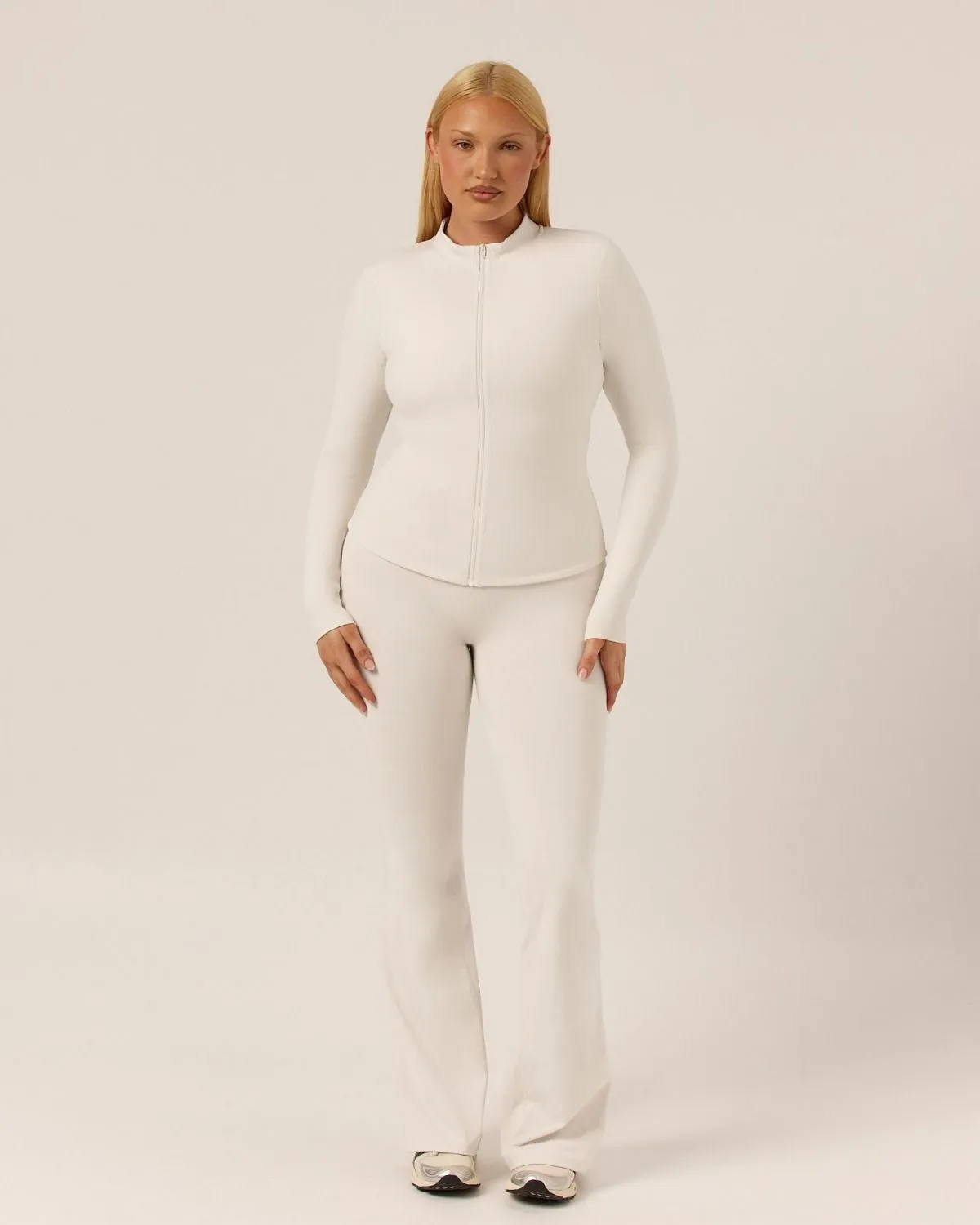 Serenity Longline Zip Up Jacket | Vanilla sold by CSB product image thumbnail 2