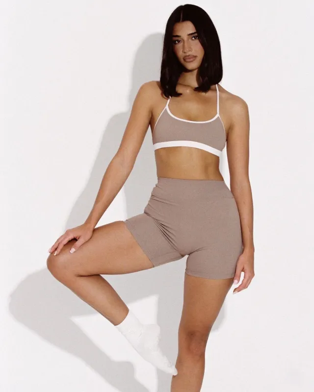 Form Ava Crop | Latte Two Tone made by Crop Shop Boutique