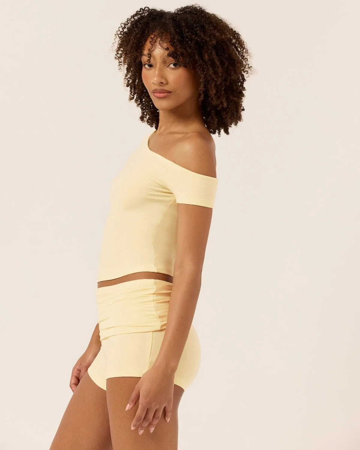 One Shoulder Capped Sleeve Top | Butter sold by CSB product image thumbnail 5