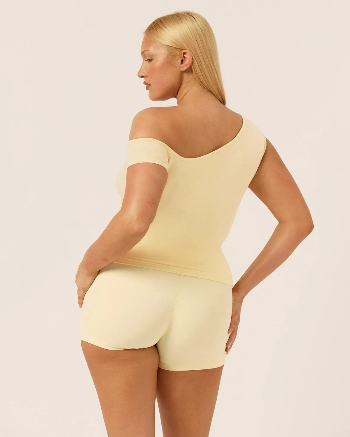 One Shoulder Capped Sleeve Top | Butter sold by CSB product image thumbnail 2