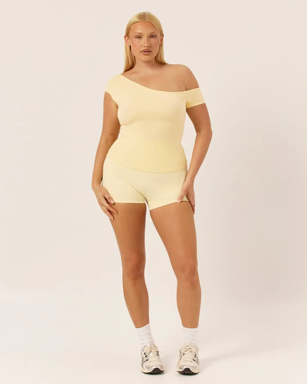 One Shoulder Capped Sleeve Top | Butter sold by CSB product image thumbnail 3