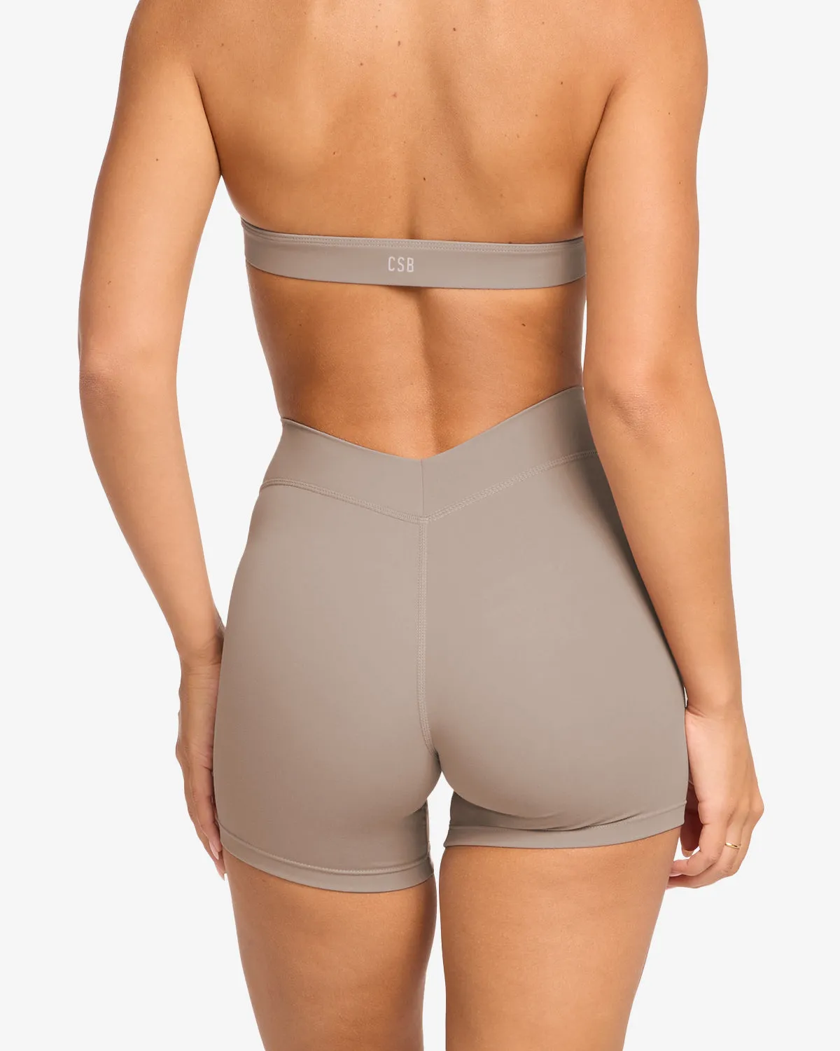 Form V Waist Shorts 5" | Latte sold by CSB product image thumbnail 5