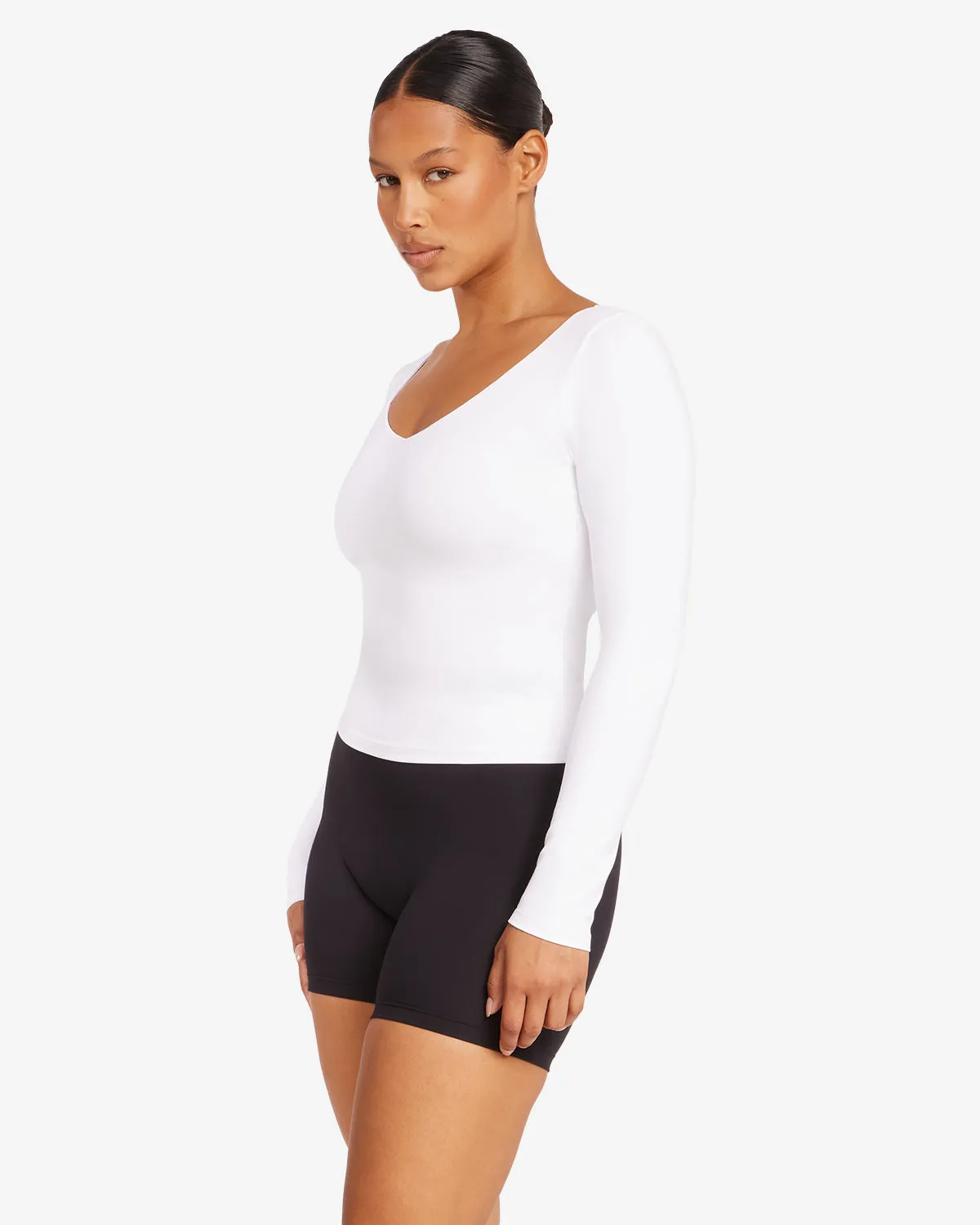 Form Alina Long Sleeve Top | White sold by CSB product image thumbnail 2