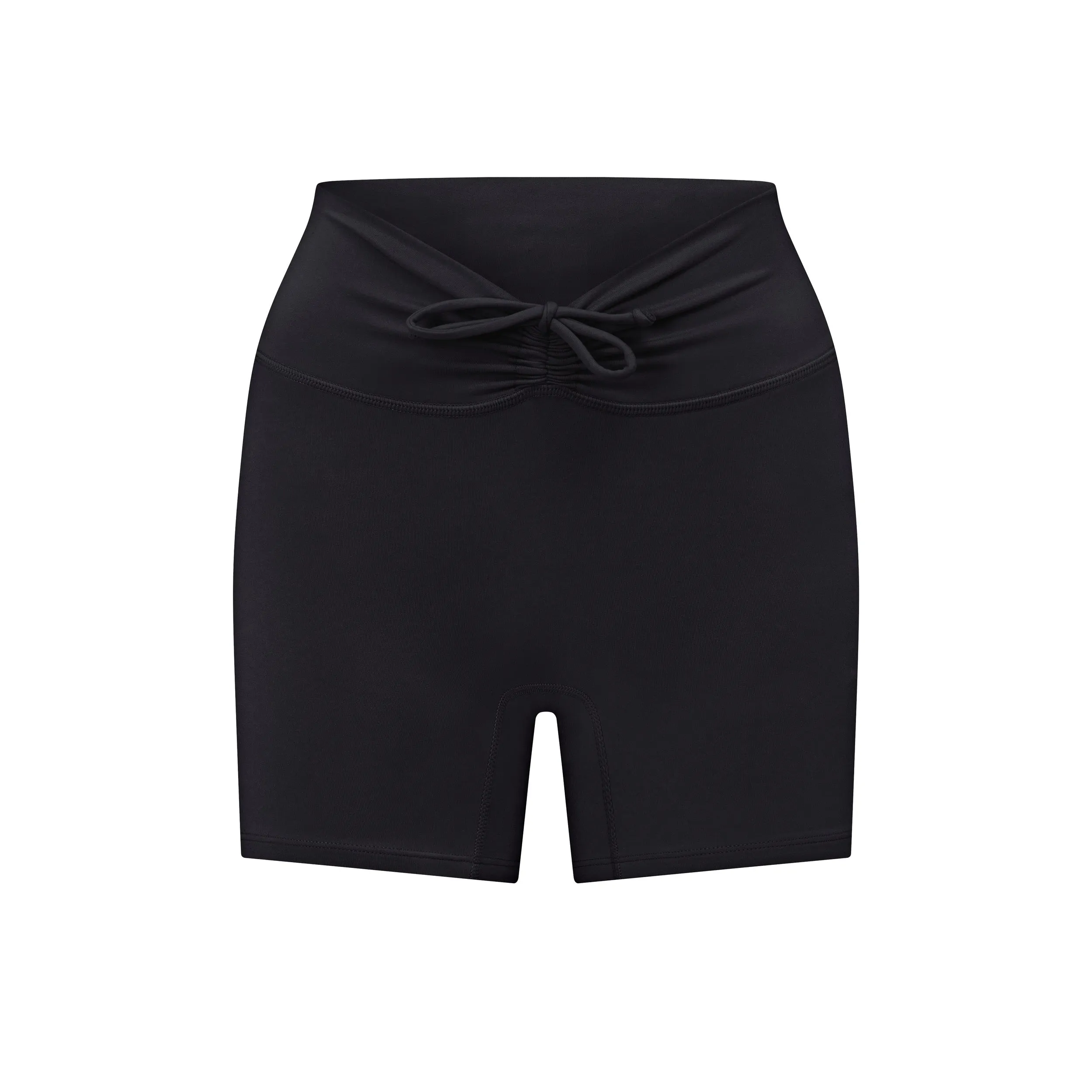 Serenity Drawstring Scrunch Shorts 4" | Black sold by CSB product image thumbnail 4