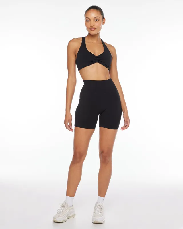 Fade Scrunch Shorts 6" | Black sold by CSB