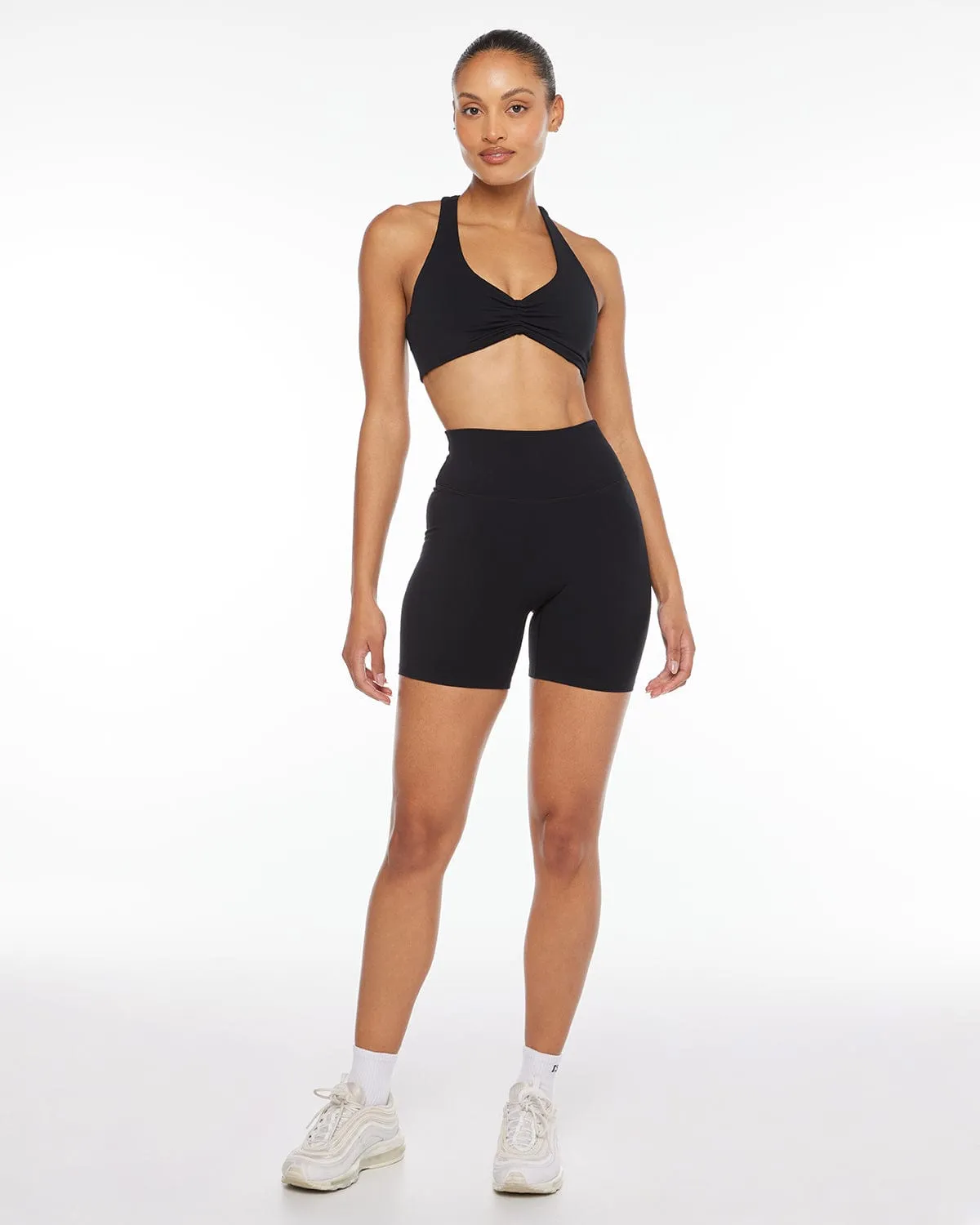 Fade Scrunch Shorts 6" | Black sold by CSB