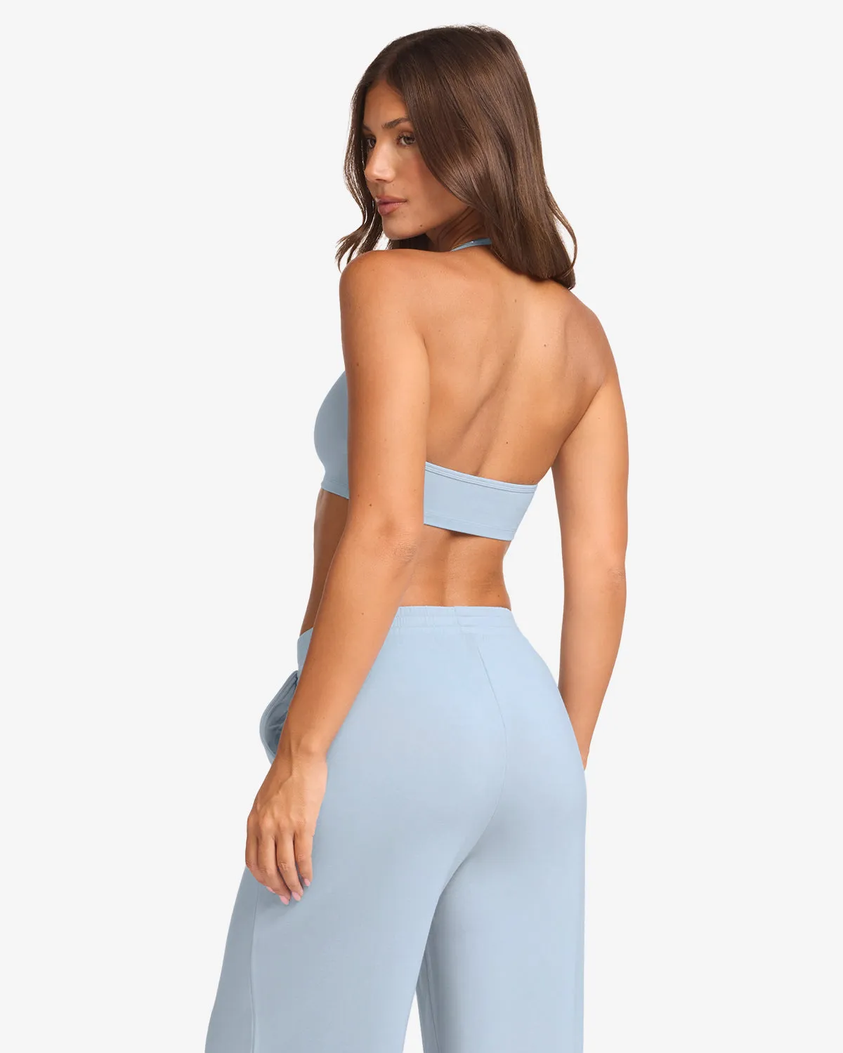 Halter Neck Crop | Dusty Blue sold by CSB product image thumbnail 3