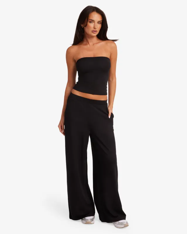 Everyday Wide Leg Pant | Black sold by CSB