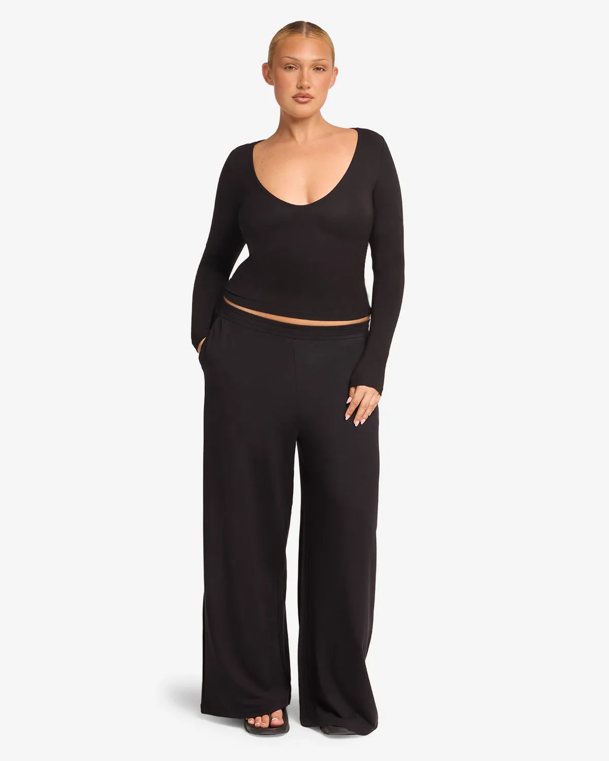 Everyday Wide Leg Pant | Black sold by CSB product image thumbnail 3