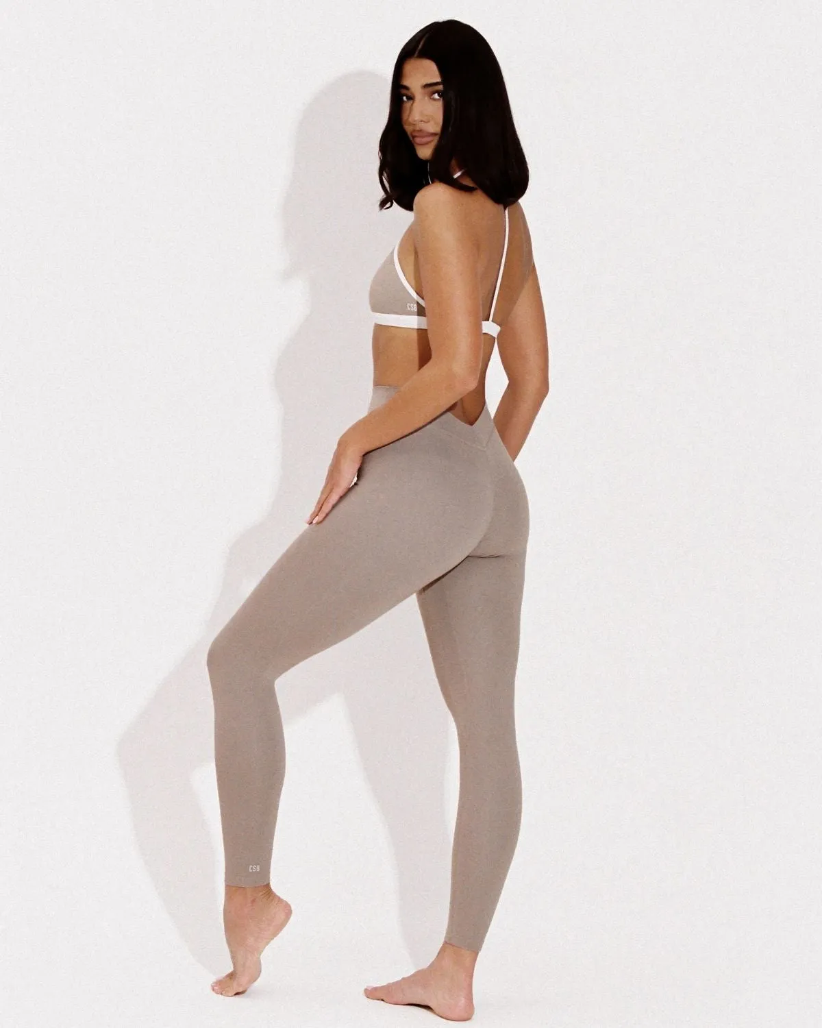 Form V Waist Leggings | Latte sold by CSB product image thumbnail 2