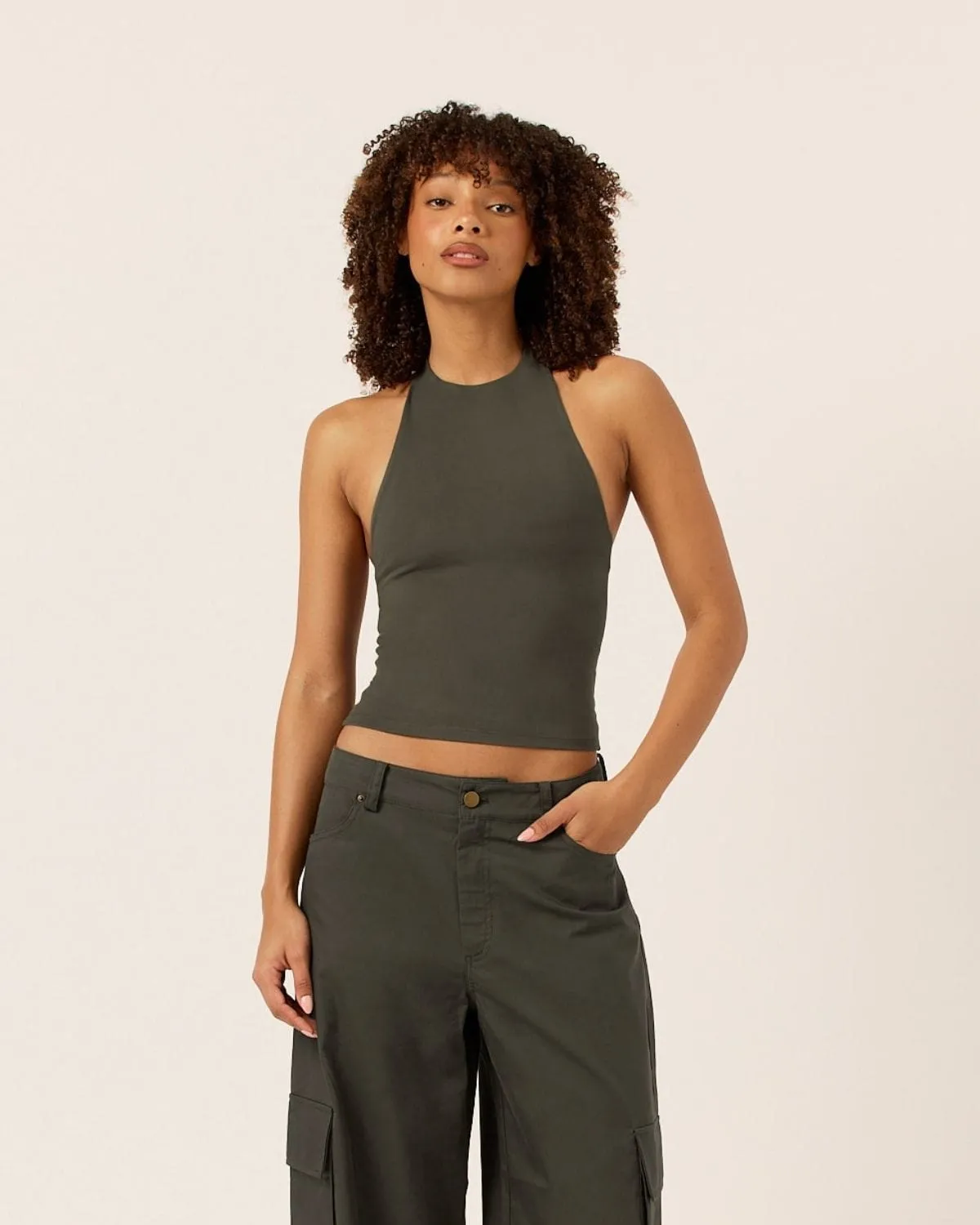 Serenity Demi Tank | Deep Olive sold by CSB